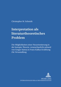 Abbildung von: Interpretation als literaturtheoretisches Problem - Peter Lang Verlag