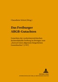 Cover: Das Freiburger ABGB-Gutachten - Peter Lang Verlag