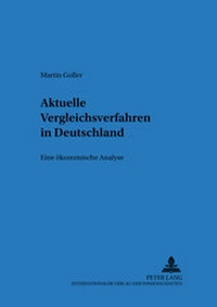 Abbildung von: Aktuelle Vergleichsverfahren in Deutschland - Peter Lang Verlag