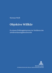 Abbildung von: Objektive Willkür - Peter Lang Verlag