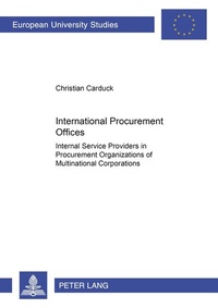 Abbildung von: International Procurement Offices - Peter Lang Verlag