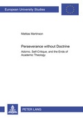 Cover: Perseverance without Doctrine - Peter Lang Verlag