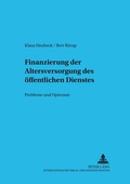 Cover: Finanzierung der Altersversorgung des &ouml;ffentlichen Dienstes - Peter Lang Verlag