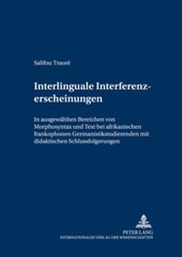 Abbildung von: Interlinguale Interferenzerscheinungen - Peter Lang Verlag