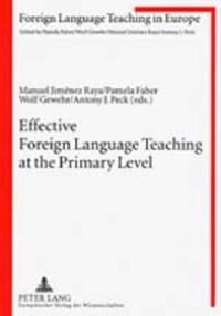 Enlarge image Cover: Effective Foreign Language Teaching at the Primary Level - Peter Lang Verlag