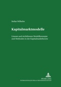Cover: Kapitalmarktmodelle - Peter Lang Verlag