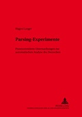 Cover: Parsing-Experimente - Peter Lang Verlag