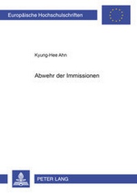 Bild: Abwehr der Immissionen - Peter Lang Verlag