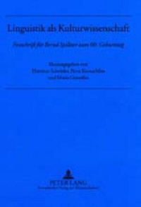 Abbildung von: Linguistik als Kulturwissenschaft - Peter Lang Verlag