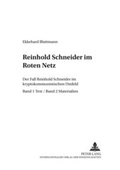 Cover: Reinhold Schneider im Roten Netz - Peter Lang Verlag