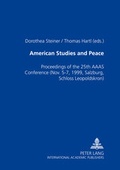 Cover: American Studies and Peace - Peter Lang Verlag