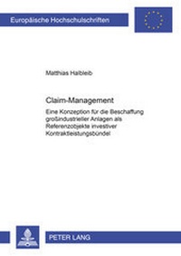 Abbildung von: Claim-Management - Peter Lang Verlag