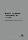 Cover: Grenzen der Sprache - M&ouml;glichkeiten der Sprache - Peter Lang Verlag