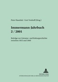 Cover: Immermann-Jahrbuch 2/2001 - Peter Lang Verlag