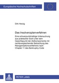 Cover: Das Insolvenzplanverfahren - Peter Lang Verlag