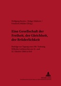 Cover: &laquo;Eine Gesellschaft der Freiheit, der Gleichheit, der Br&uuml;derlichkeit&raquo; - Peter Lang Verlag