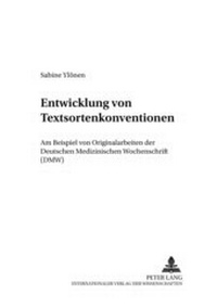 Abbildung von: Entwicklung von Textsortenkonventionen - Peter Lang Verlag