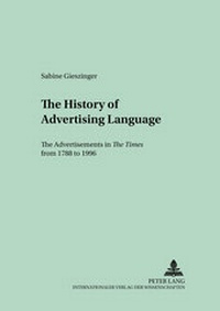 Abbildung von: The History of Advertising Language - Peter Lang Verlag