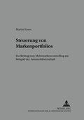 Cover: Steuerung von Markenportfolios - Peter Lang Verlag