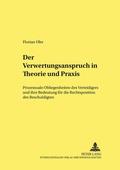 Cover: Der Verwertungswiderspruch in Theorie und Praxis - Peter Lang Verlag