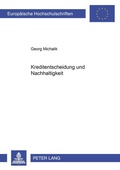 Cover: Kreditentscheidung und Nachhaltigkeit - Peter Lang Verlag