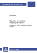 Cover: Hypertext und analoge Wissensrepr&auml;sentation - Peter Lang Verlag
