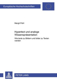 Abbildung von: Hypertext und analoge Wissensrepräsentation - Peter Lang Verlag