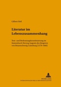 Cover: Literatur im Lebenszusammenhang - Peter Lang Verlag