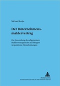 Cover: Der Unternehmensmaklervertrag - Peter Lang Verlag