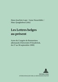 Cover: Les Lettres belges au pr&eacute;sent - Peter Lang Verlag
