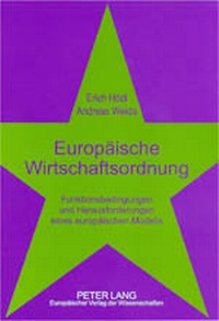 Abbildung von: Europäische Wirtschaftsordnung - Peter Lang Verlag