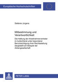Abbildung von: Mitbestimmung und Verantwortlichkeit - Peter Lang Verlag