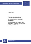 Cover: Fundamentalontologie - Peter Lang Verlag