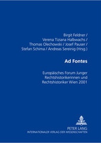 Enlarge image Cover: Ad Fontes - Peter Lang Verlag