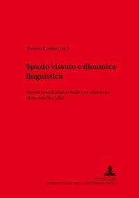 Abbildung von: Spazio vissuto e dinamica linguistica - Peter Lang Verlag