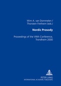 Cover: Nordic Prosody - Peter Lang Verlag