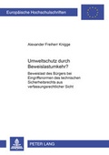 Bild: Umweltschutz durch Beweislastumkehr? - Peter Lang Verlag