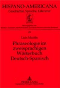 Abbildung von: Phraseologie im zweisprachigen Wörterbuch Deutsch-Spanisch - Peter Lang Verlag