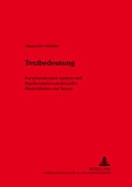 Cover: Textbedeutung - Peter Lang Verlag