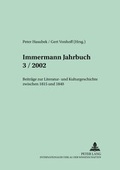 Cover: Immermann-Jahrbuch 3/2002 - Peter Lang Verlag