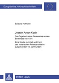 Cover: Joseph Anton Koch - Peter Lang Verlag