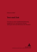 Cover: Text und Zeit - Peter Lang Verlag