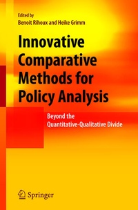 Enlarge image Cover: Innovative Comparative Methods for Policy Analysis - Springer