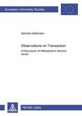 Bild: Observations on Transaction - Peter Lang Verlag
