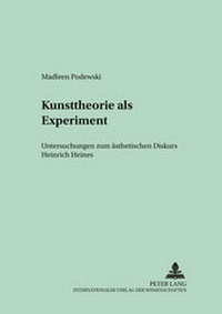 Enlarge image Cover: Kunsttheorie als Experiment - Peter Lang Verlag