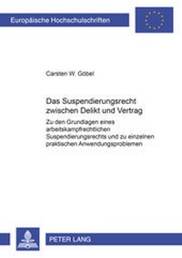 Abbildung von: Das Suspendierungsrecht zwischen Delikt und Vertrag - Peter Lang Verlag
