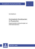 Cover: Kontrastierte Konstituenten im Russischen - Peter Lang Verlag