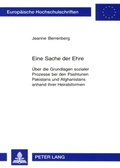 Cover: Eine Sache der Ehre - Peter Lang Verlag