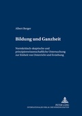 Cover: Bildung und Ganzheit - Peter Lang Verlag