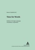 Cover: Time for words - Peter Lang Verlag